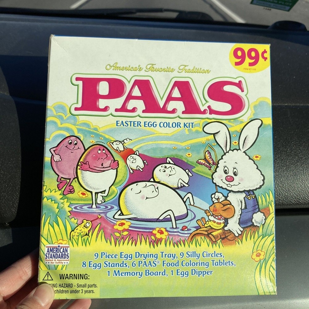New Sealed Old Stock Paas Easter Egg Pure Food Color Kit